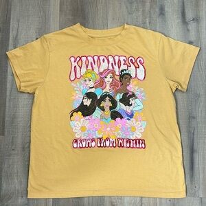 Distressed Disney princesses size medium customer embroidered tee